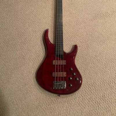 MTD Kingston Heir Fretless Bass - Cherry Red image 1