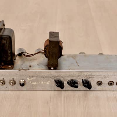 1954 Fender Super Tweed Wide Panel Vintage Tube Amp 2x10 w/ Jensen P10R, 5D4 image 17