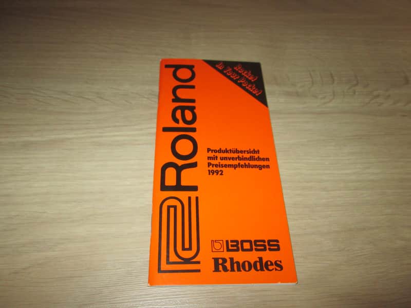 Roland Original 1992 Catalog (with JD-800) - Original Vintage Synthesizer Brochure image 1