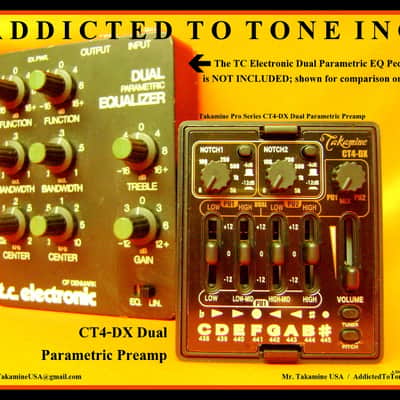 Takamine CT4-DX Dual Parametric Acoustic Guitar Preamp with Built in Chromatic Tuner image 13