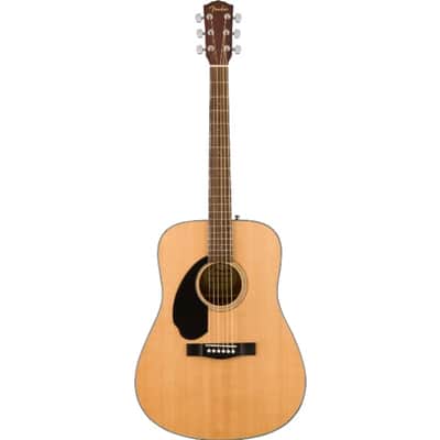 Fender CD-60S Left Hand, Walnut Fingerboard, Natural image 1