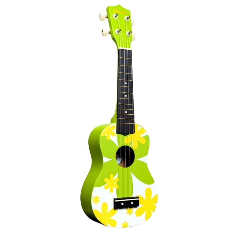 Amahi Green Flower Soprano Ukulele image 1