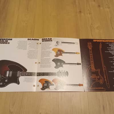 Vintage Circa 1974 Ovation Solid Bodies Catalog! Breadwinner, Deacon! Rare, Original Case Candy! image 2