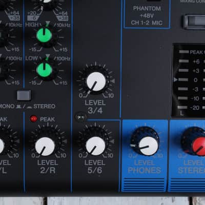 Yamaha MG06 Mixer 6 Channel Mixing Console 6 Input Compact Stereo Mixer MG image 4