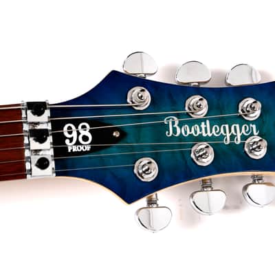 BootLegger Guitar Royal 2024 - Blue - Floyd Rose Double Locking - Coil Split image 11