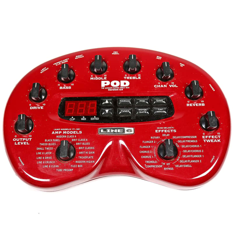 Line 6 POD 2.0 Multi-Effect and Amp Modeler | Reverb