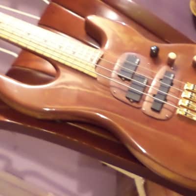 private stock 4  bass,handbuilt ,preorder of slab/neck thru   goregeous style of slim  jazz bass image 1