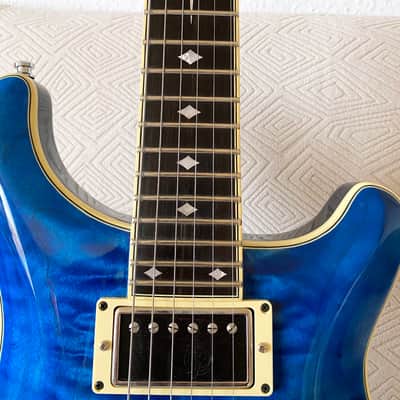 Thomas Ochs PRS-style Custom Made 2010s - Blue Transparent image 3