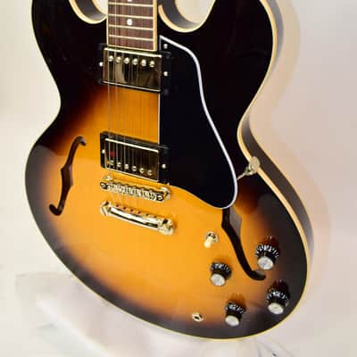 2021 Gibson ES-335 Gloss Semi-Hollowbody Electric Guitar, Vintage Burst w/ Case image 4