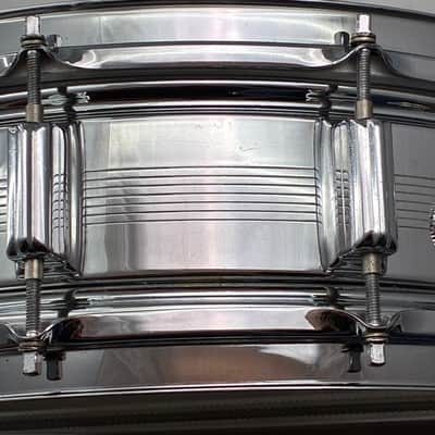 Vintage Rogers 7 Line Dyna-Sonic 5x14 COB Snare Drum #4129 (all orig) image 3