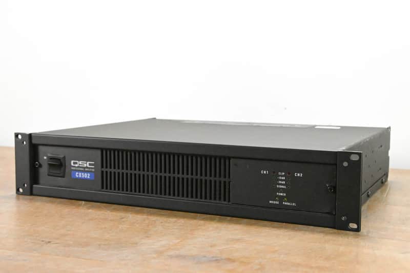 QSC CX502 2-Channel Power Amplifier CG012F7 image 1