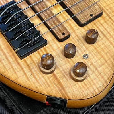 Warrior Custom 5 String Bass Natural image 4
