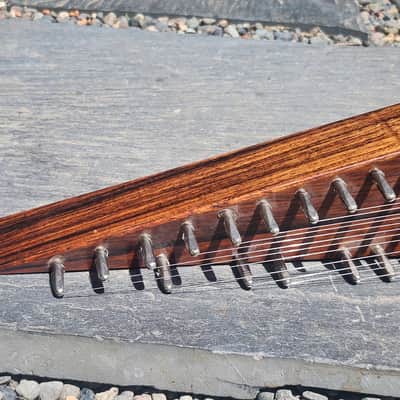 Beautiful Vintage Antique Rosewood Psaltry 18" image 12