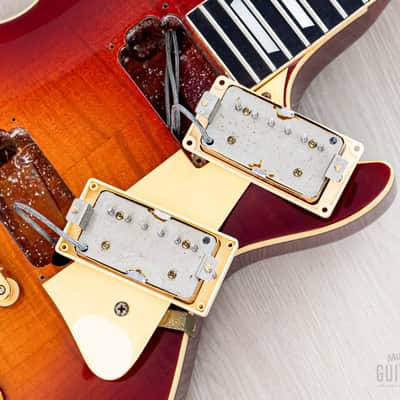 1985 Greco Mint Collection EG59-240 Burst Standard Carved Top w/ Dry Humbuckers & Case, Japan Fujigen image 17