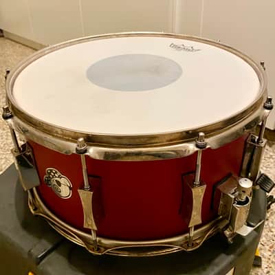 Pork Pie 14x7 Firethorn Red Maple Snare image 2