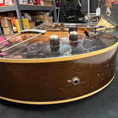 Vintage Gibson 1952 L-48 Hollowbody Archtop Acoustic Electric Guitar with DeArmond Gold Foil Pickup and Lifton Case image 25