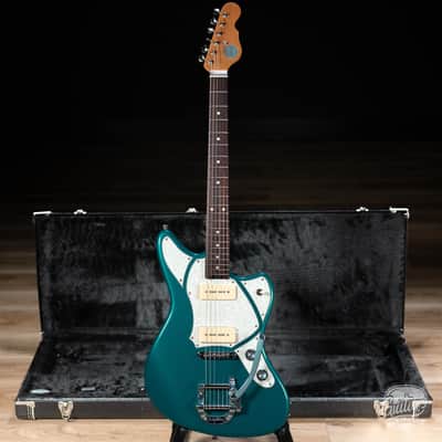 Veritas Riverton Bigsby Guitar w/ PoleCats P-90s & RW Fretboard –Ocean Turquoise image 1