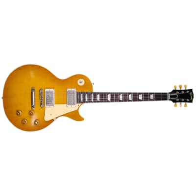 1958 Les Paul Standard Reissue Heavy Aged Lemon Burst Gibson image 2