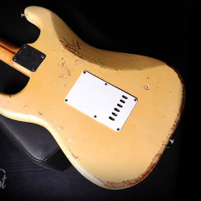 1954 / 1955 Fender Stratocaster with Maple Fretboard Blonde Refin image 17
