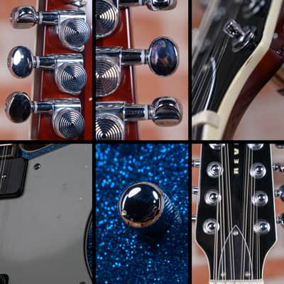 Reverend Airwave 12-String Limited Edition #6 of 12 Blue Sparkle 2025 w/OHSC image 11