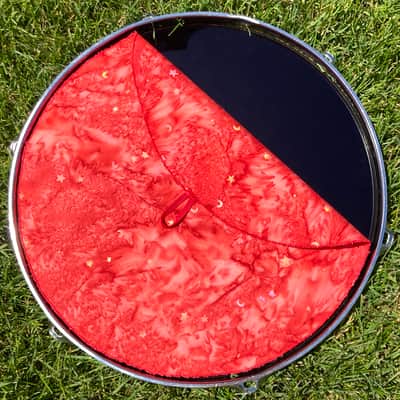 15" single layer Drum Bunny cloth drum cover - dampener - partial mute - compare to Drum Tortillas - Quesadilla - Big Fat Snare image 2