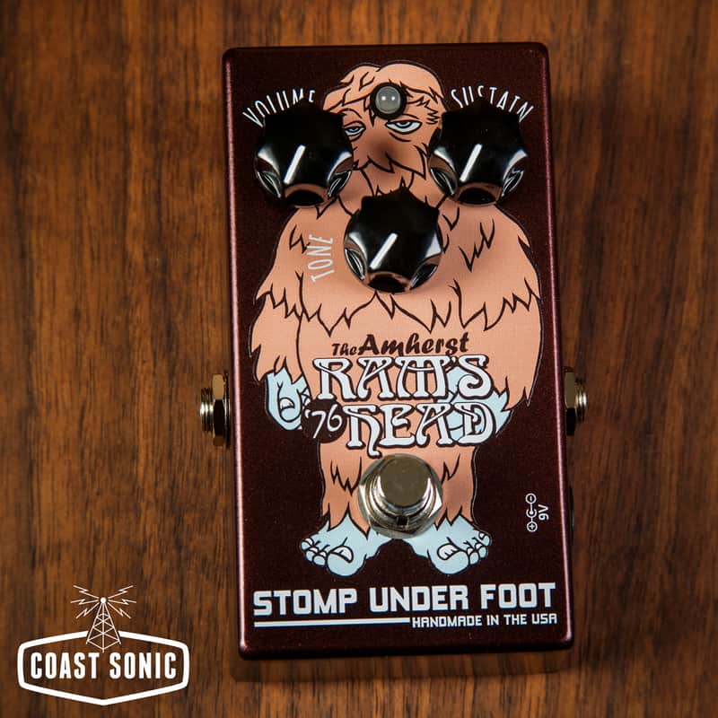 Stomp Under Foot Ram's Head (Violet Version) Fuzz Pedal | Reverb