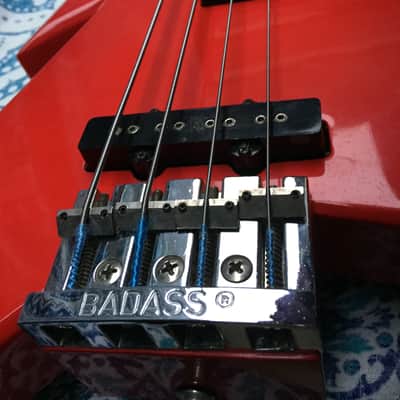 B.C. Rich Ironbird Neck-Tru Bass 1980s Ferrari Red image 4