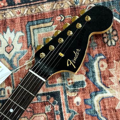 *NEW IN BOX* 2025 Fender Japan Limited Edition Traditional Collection, 60's Mustang Black Pearl Gold with Matching Headstock - MIJ JD25 image 3