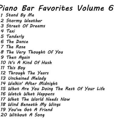 PianoDisc Player Piano 6 CD Set of Piano Bar Favorites 120 Songs over 7 Hours of music image 9