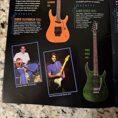 Hamer Catalog 1999 25th anniversary artist studio standard phantom Rick Nielsen slammer image 9