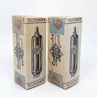 2 NOS Telefunken ECC801S *SEALED* Garantieschein einliegend ◇Diamond Vacuum Tube image 5