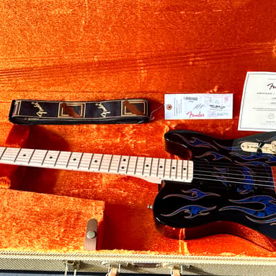 Fender James Burton USA Telecaster 2022 - Blue Paisley Flames image 8