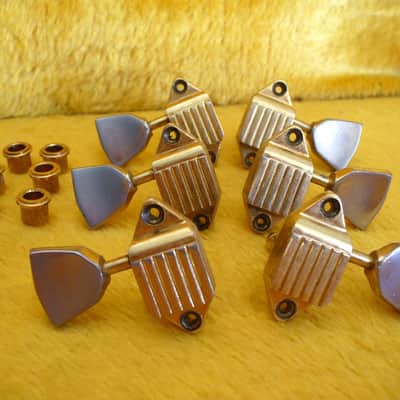 Gibson Vintage 1960s Gibson Waffleback Tuner Set Les Paul Custom 1968 1969 - Gold