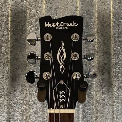 Westcreek Guitars 333 Semi Hollow Body Double Cutaway Blue #0018 Used image 3