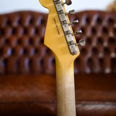 Constantin Guitars Sweetcaster Classic #0010 Aged Cherry Burst Ash 3.7kilos !!!VIDEO!!! image 11