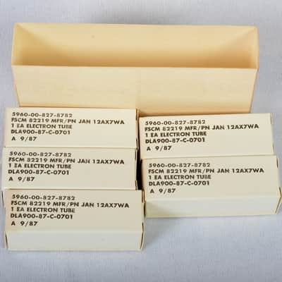 Philips JAN 12AX7WA sleeve (5) tested /matched image 15