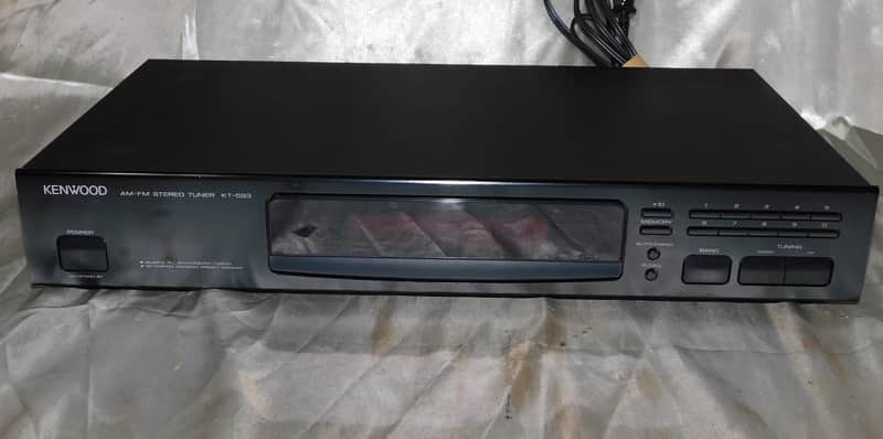 Kenwood KT-593 am fm stereo tuner image 1