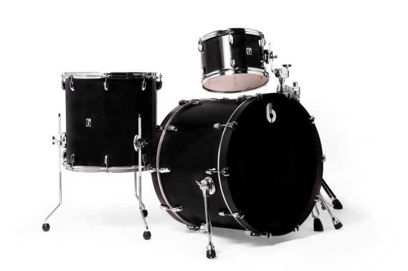 British Drum Company Enigma 3pc Club Drum Set Satin Black. New with Full Warranty! image 1
