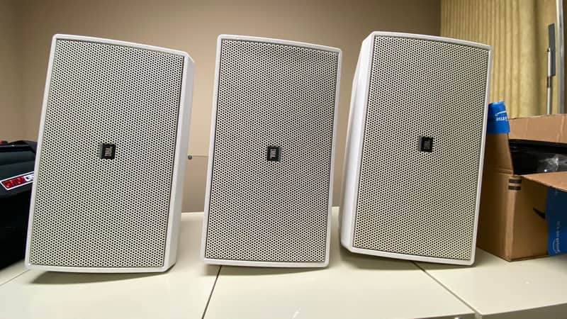3 X JBL C29AV-1 Control Speakers with brackets image 1