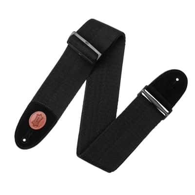 LEVYS HEAVY WEIGHT COTTON GUITAR STRAP BLACK image 1