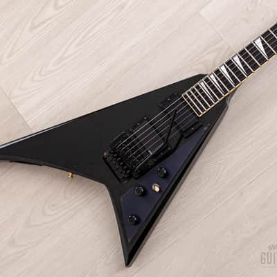 1991 Grover Jackson Randy Rhoads Custom V Metallic Black w/ EMGs, Case image 1