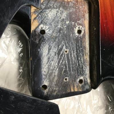 1983 Squier Precision Bass MIJ with DiMarzio Relentless Middle Pickups Sunburst image 6