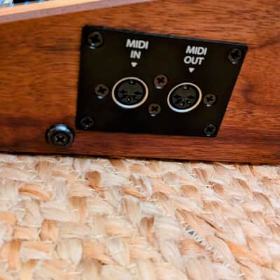 Oberheim DX 1982 — Fully Serviced, Electrongate MIDI & RAM Upgrade (No Battery Needed) - Blue with Wood Sides image 2