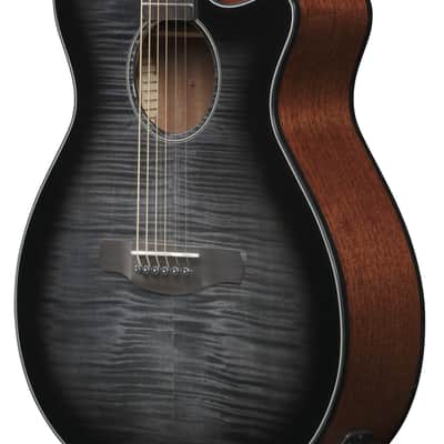 Ibanez AEG70-TCH AEG Acoustic Guitar 6-String - Transparent Charcoal Burst image 9