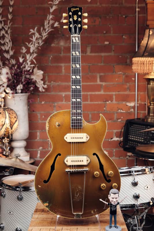 1954 Gibson ES-295 Gold Hollowbody - Original P-90s, Lifton Case, 6 lbs. 7 oz! image 1