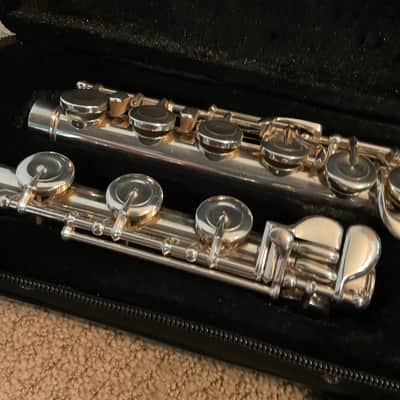 Pearl PF 525 B Foot Flute Silverplated- All New Pads, Case image 2