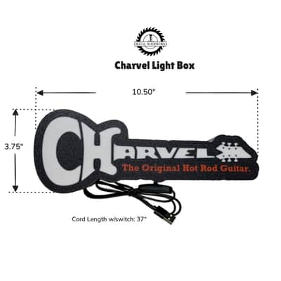 "LED Lighted Charvel Guitar Sign | Custom Lamp & Studio Light | Perfect for Music Room/Studio image 2