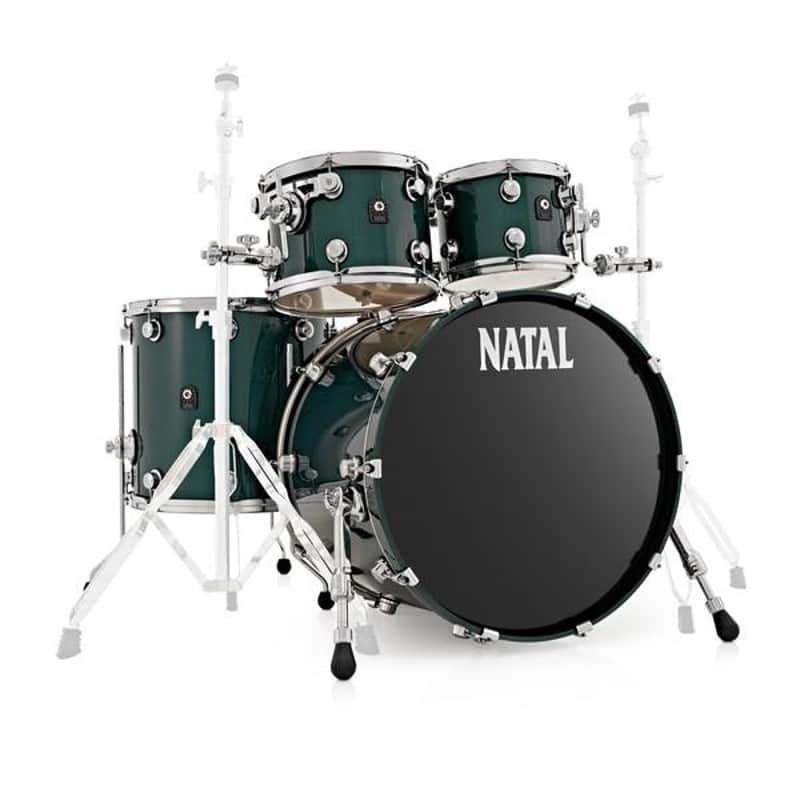 Natal Café Racer Drum Kit Shell Pack | 4pc 22" - British Racing Green image 1