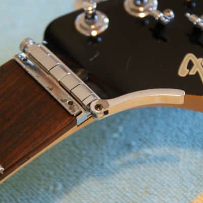 FENDER MIJ FENDER SYSTEM 3 NECK WITH LOCKING LEVER NUT LATER 1980'S MAPLE/ROSE NECK CHROME LEVER NUT image 3