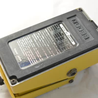 Boss OD-1 Over Drive (Black Label) 1981 - 1985 - Yellow Vintage Guitar Effects Pedal JRC4558D Made in Japan image 3